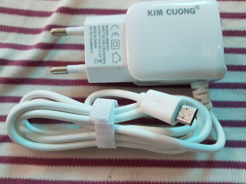 Cóc sạc nhanh Kim Cương dính liền dây dài 1,2m đầu Micro USB